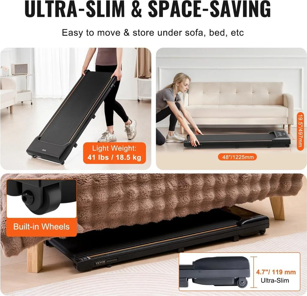Tapis de marche plat pour bureau connecté avec télécommande sans fil - 4