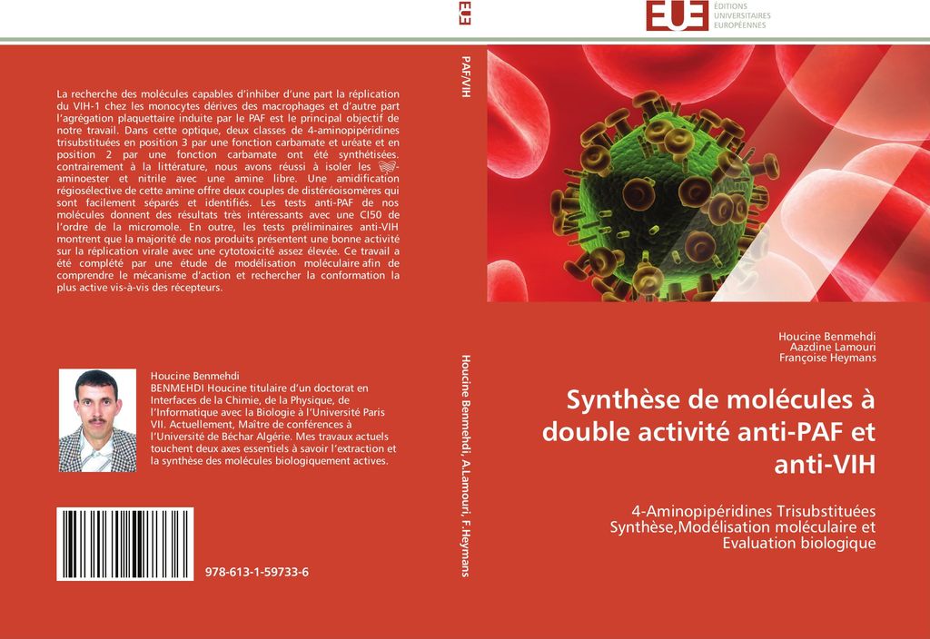 Synthèse de molécules à double activité anti-PAF et anti-VIH