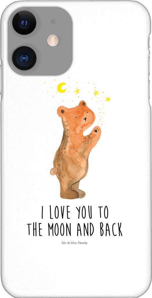 Mr. & Mrs. Panda Iphone 11 Handyhülle Verliebter Bär - Weiß - Geschenk, Partner, Cover, To The Moon And Back, Spruch, Hülle, Handy Schutzhülle...