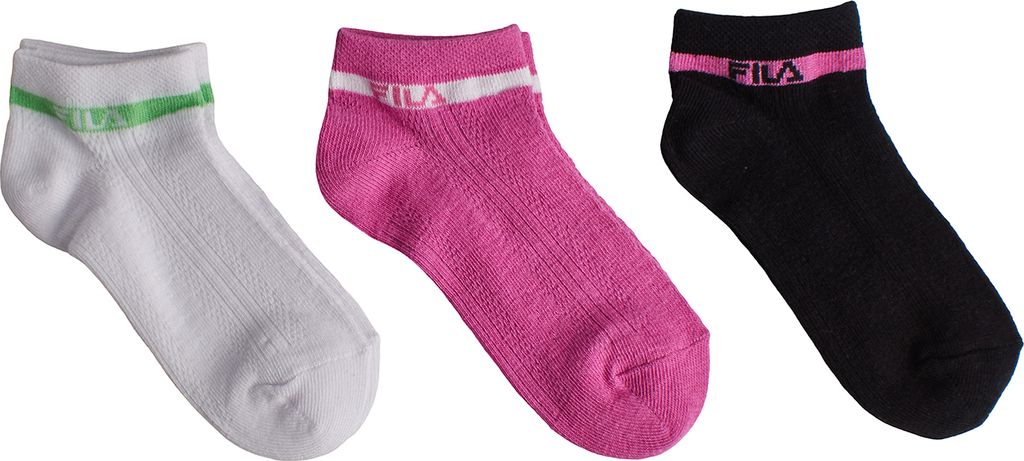 Fila 3er-Pack F1427 Unsichtbare Baumwollsocken für Mädchen