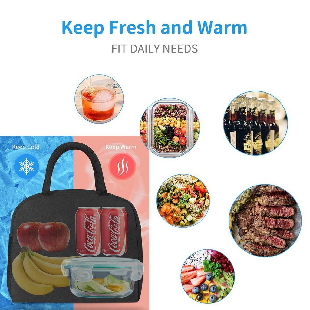 Borsa termica pieghevole da 15 litri per uomini, donne e bambini, borsa termica morbida per picnic, shopping, borsa per il pranzo, campeggio, lavoro, ufficio, scuola