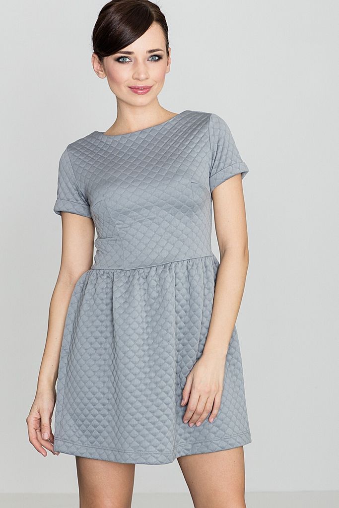 Lenitif Minikleid für Frauen Tengoire K147 grau S
