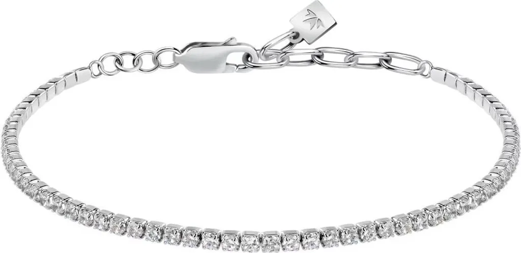Bracelet Argent SATT15 : Bijou Anti-Ternissement et Zirconium Brillant