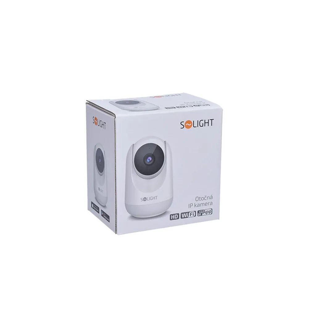 Caméra IP WiFi blanche Solight 1D74S rotative avec détection mobile - 8