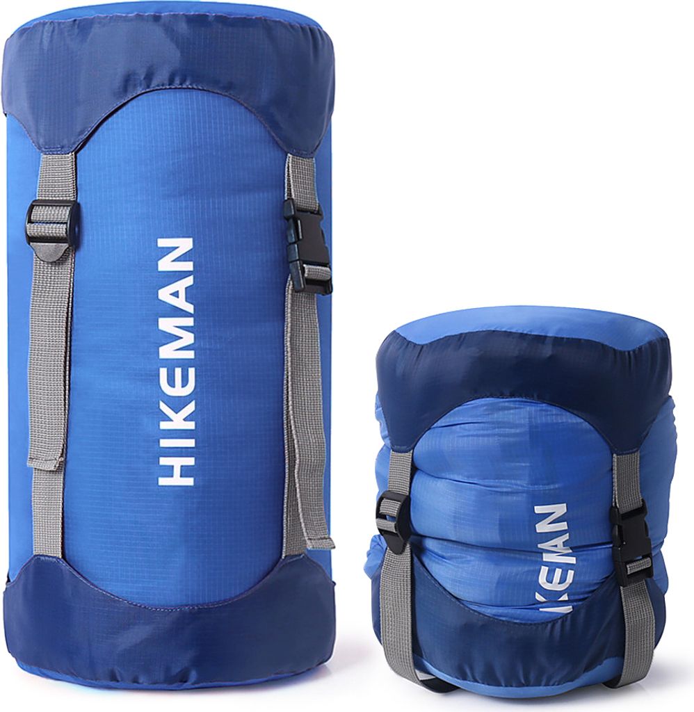 Kompressionssack Schlafsack Stuff Sack Wasserdichter und ultraleichter Outdoor-Aufbewahrungsbeutel Platzsparende Ausruestung fuer Camping Wanderwan...