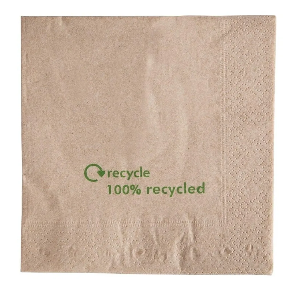 Serviettes en papier Swantex Kraft 33x33cm 2 plis - Pack de 2000 unités