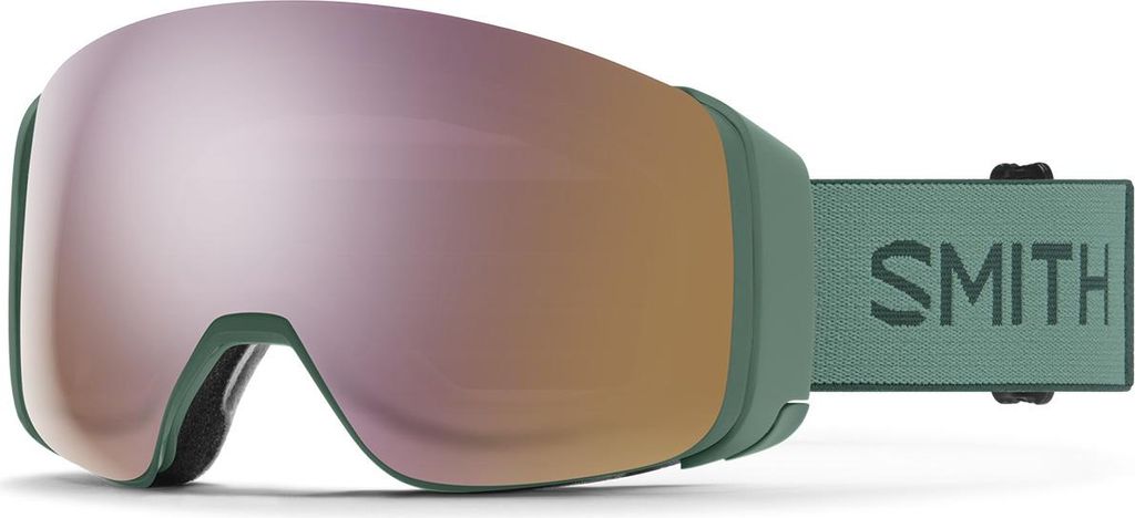Smith 4D MAG Alpine Green / ChromaPop Everyday Rose Gold Mirror + Lens