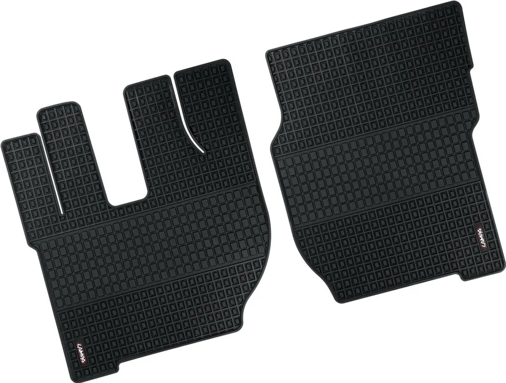 Paire de tapis de sol antidérapants Lampa en caoutchouc pour Volvo FH3