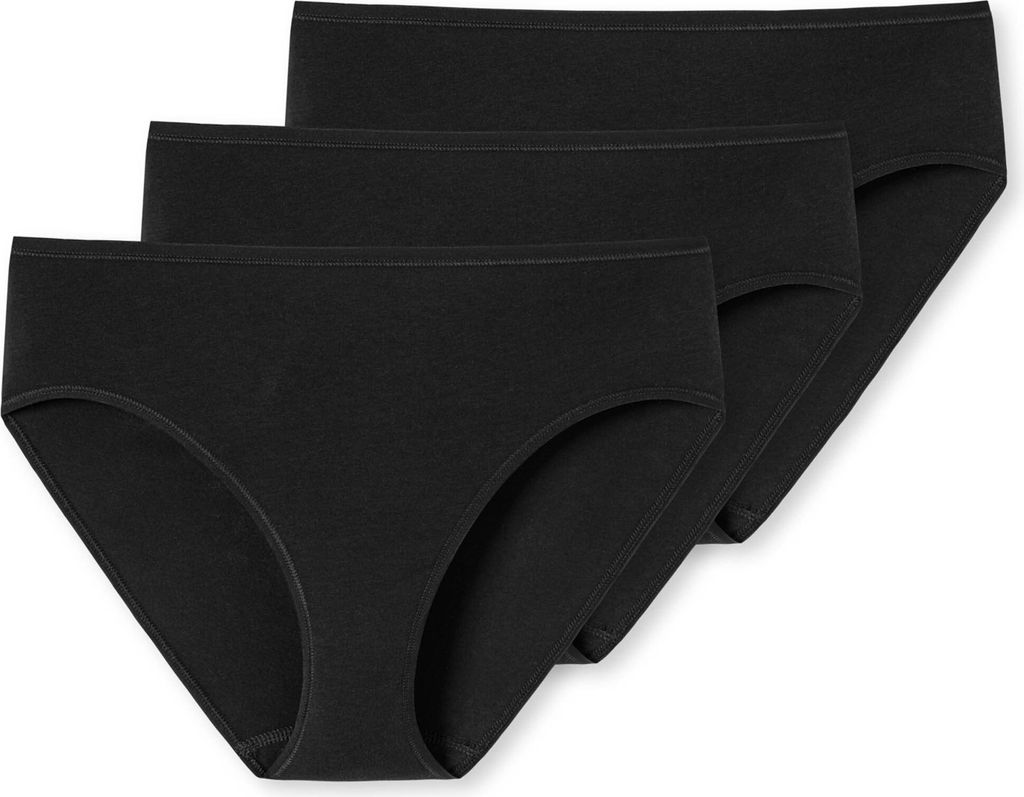 Schiesser Damen 3PACK Slip schwarz 42  3PK Produktbild 