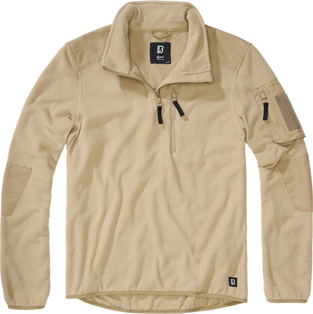 Brandit BD4037 | Fleece Troyer Ripstop S bis 7XL - Farbe: Camel - Größe: 6XL