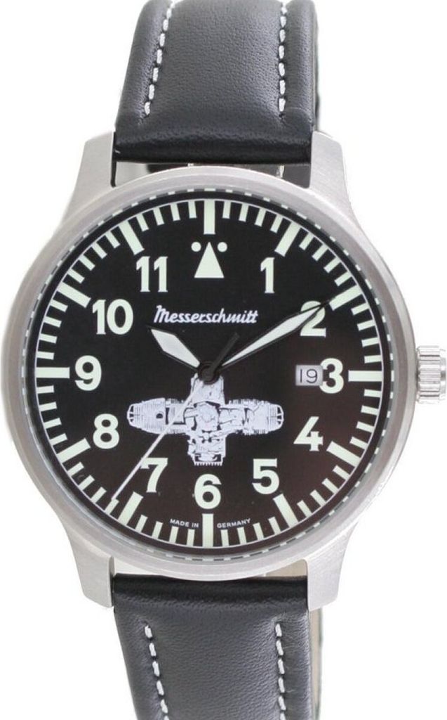 Aristo Herren Messerschmitt Uhr Boxer-Uhr ME-BOXER3 Leder Produktbild 