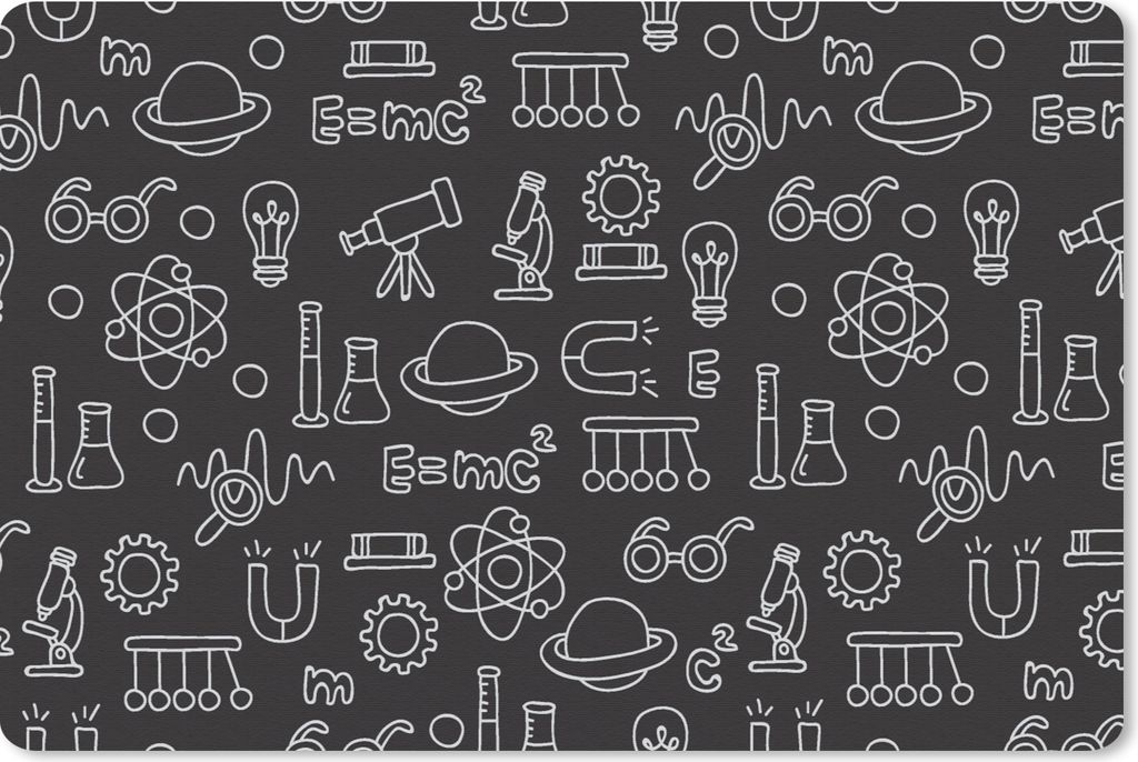 MuchoWow Mauspad Mousepad Chemie - Symbol - Muster 27x18 cm - Mousepads - Maus Mat - Pad - Mausunterlage - Büroartikel - Desk Matten