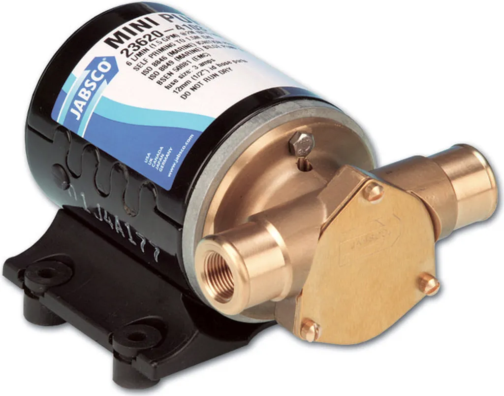 Pompe à impulseur souple 24V Puppy Jabsco pour transfert d'eau
