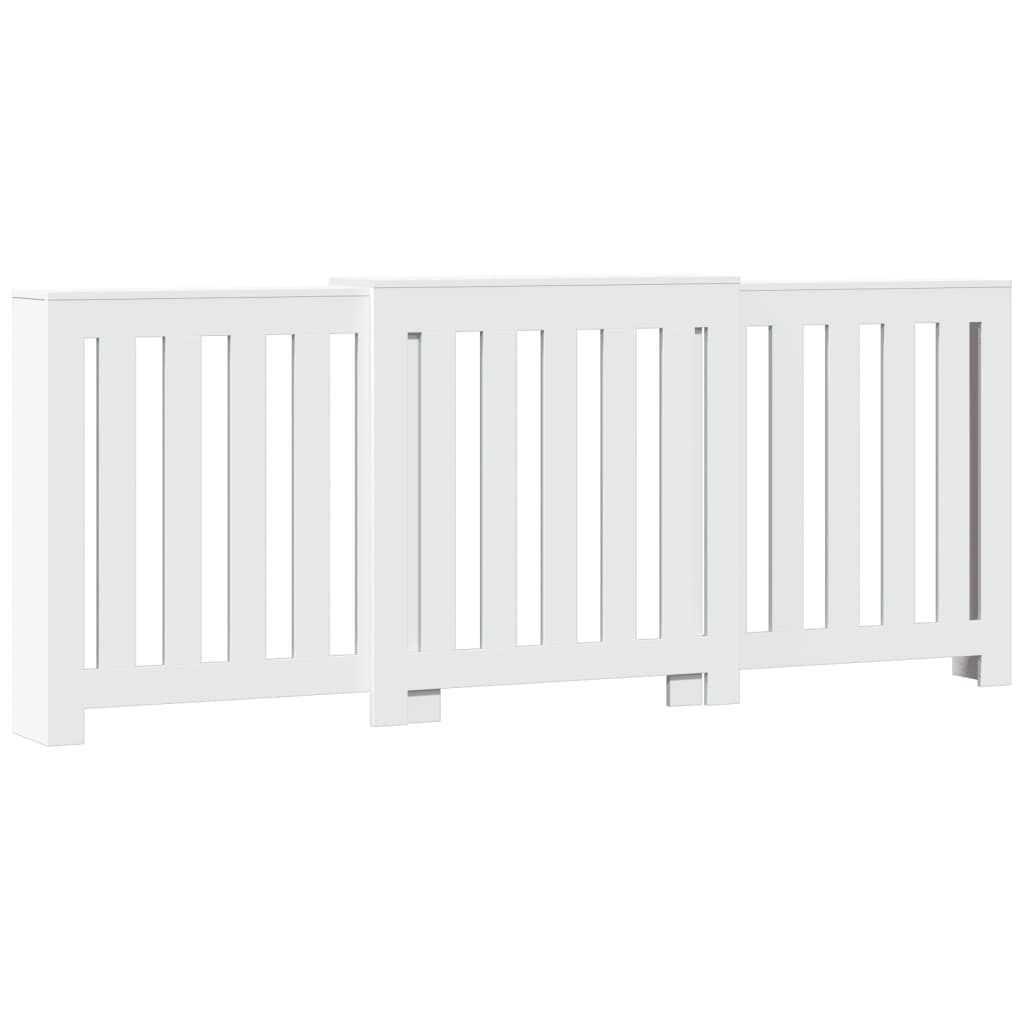 vidaXL Panele grzejnikowe białe 205x21,5x83,5 cm materiał Zdjęcie produktu 