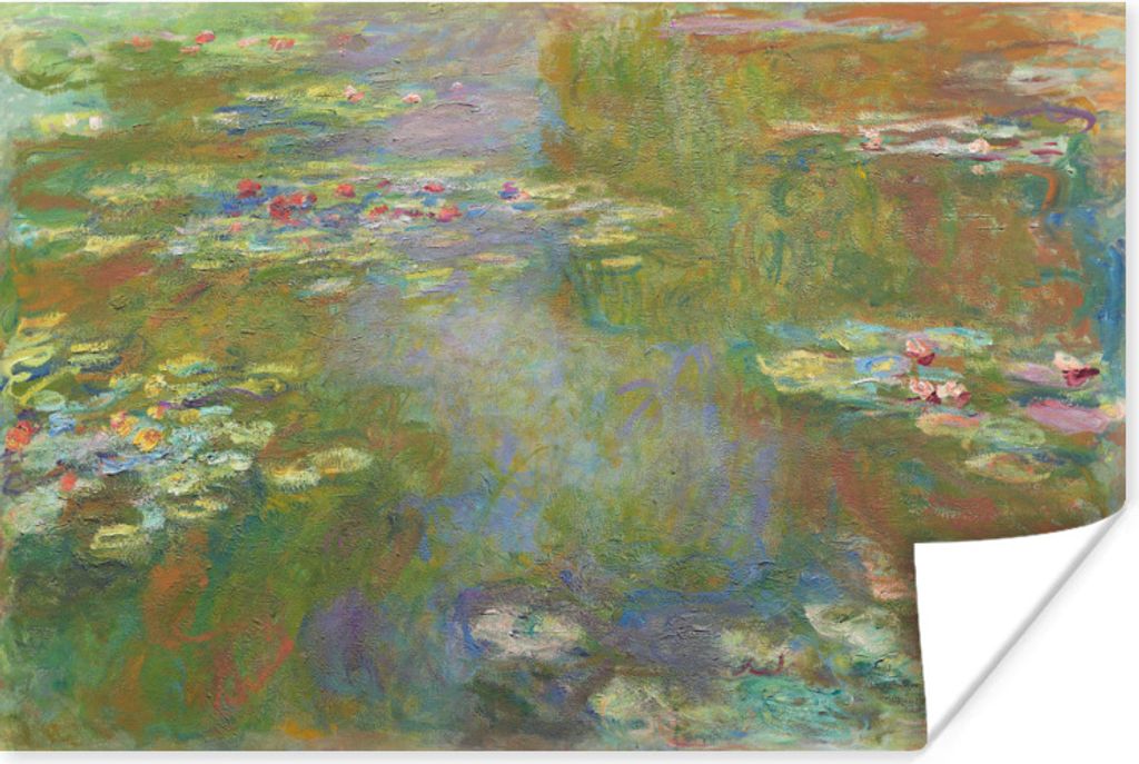 MuchoWow Poster Seerosenteich - Gemälde von Claude Monet 60x40 cm - Schlafzimmerdekoration