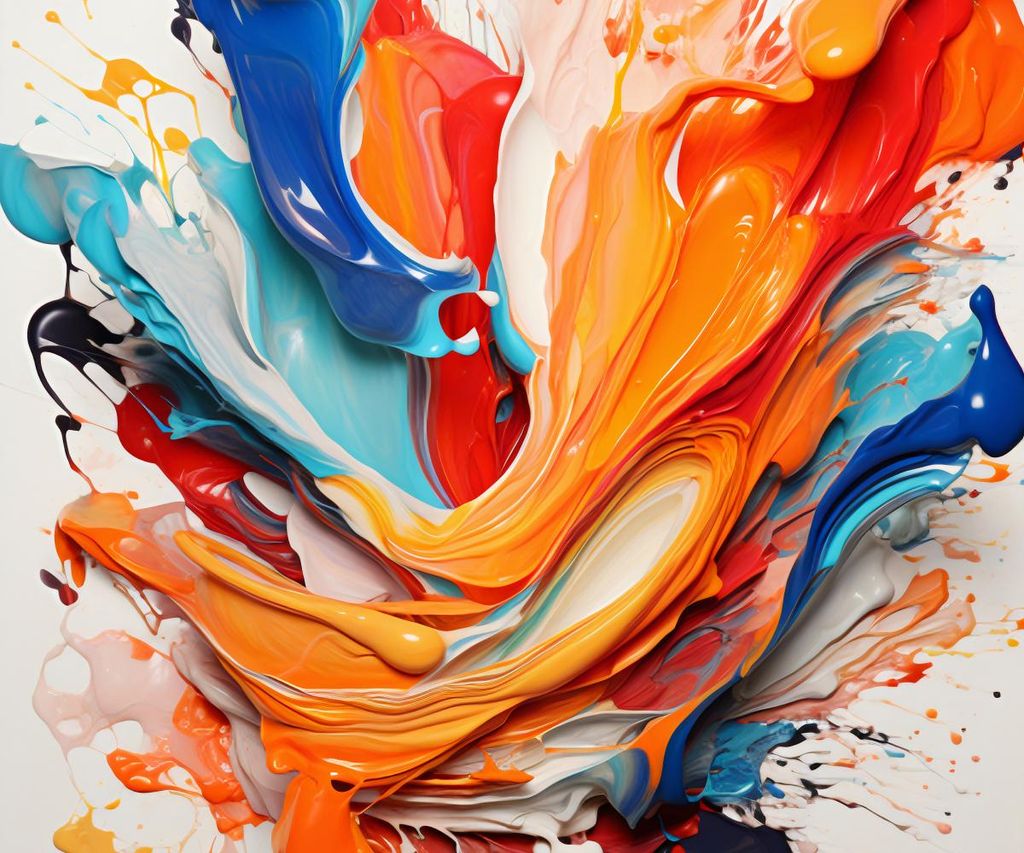 Plakat 60x50cm Tanzende Wellen