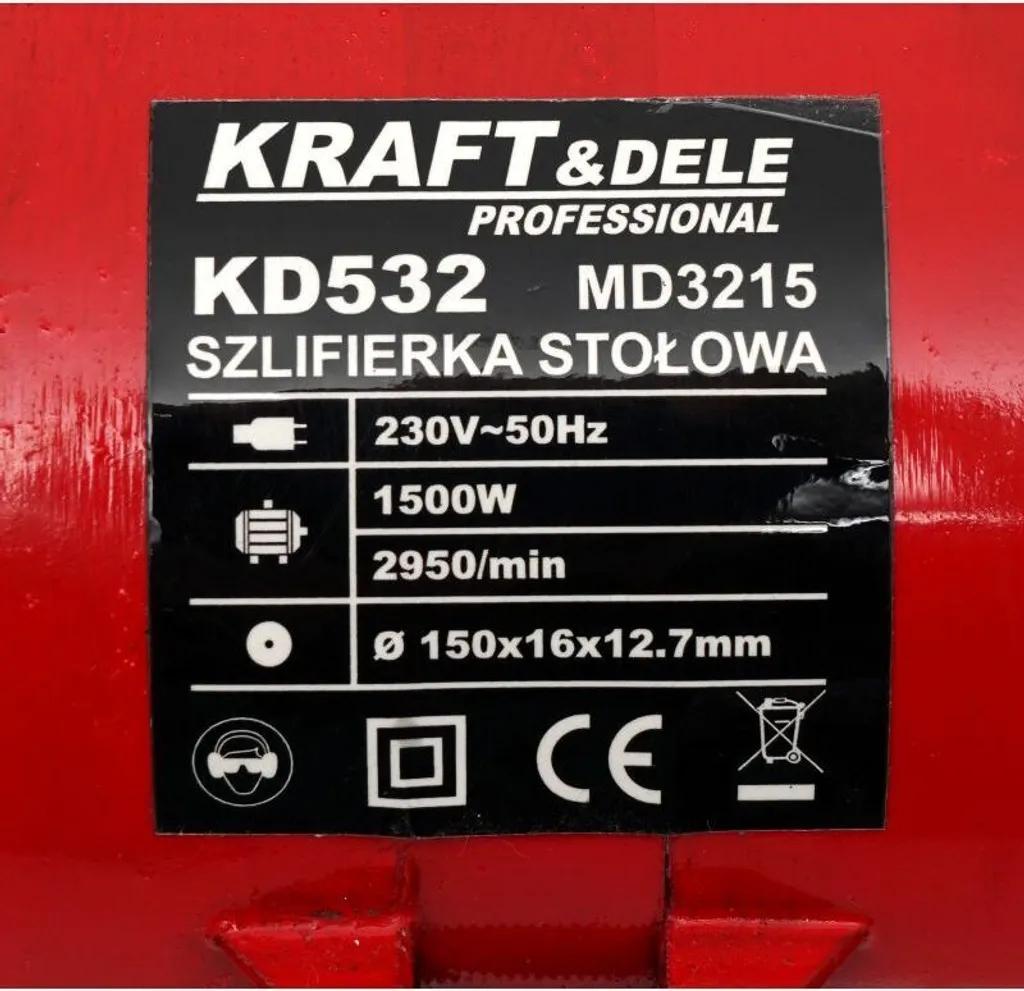 Meuleuse d'établi Kraft&Dele KD532 1700W à double disque robuste - 5