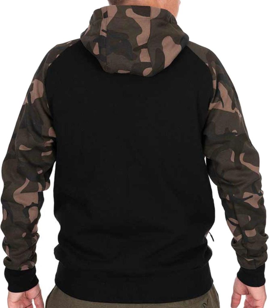 Fox Black / Camo pullover premium Hoodie - Angelpullover, Größe:L