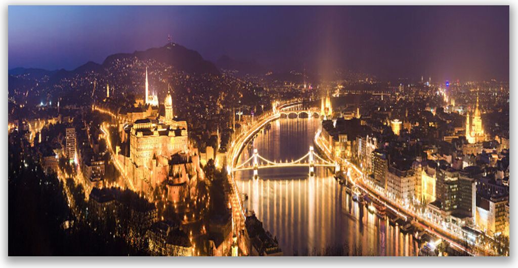 Tulup Leinwand-Bilder 120x60 Wandbild Canvas Kunstdruck Stadt Architektur