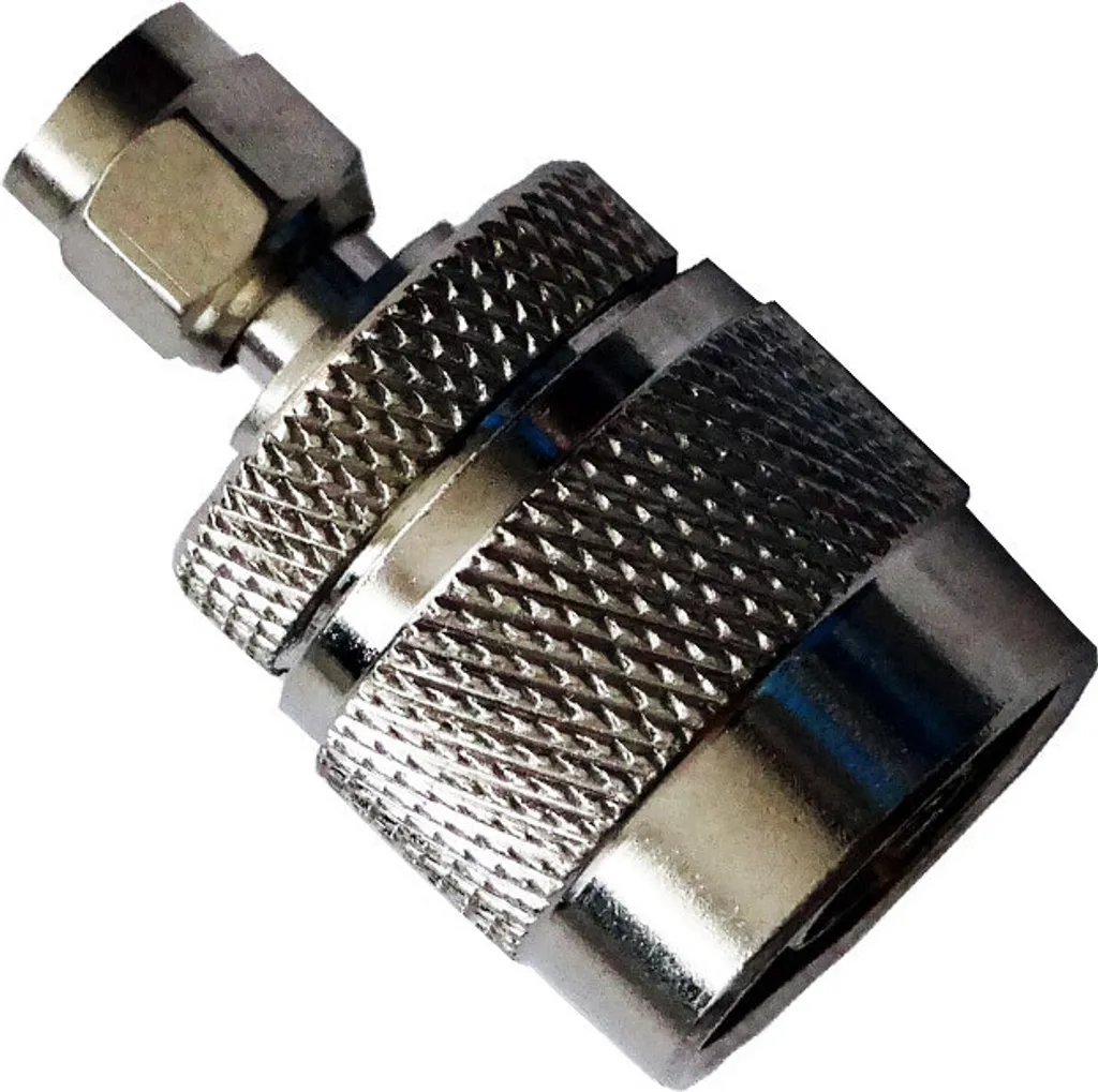 Adaptateur SMA mâle vers N mâle en laiton nickelé anti-interférence