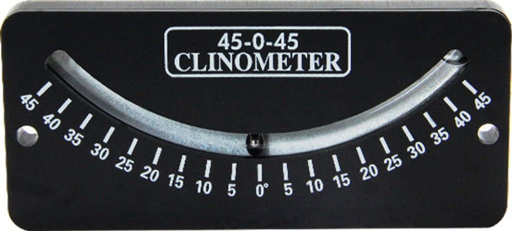 INF Mini-Winkelmesser Neigungsmesser, 45-0-45 Grad Winkelmesser