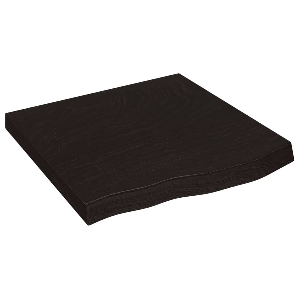 vidaXL Wandregal Dunkelbraun 60x60x(2-6) cm Massivholz Produktbild 