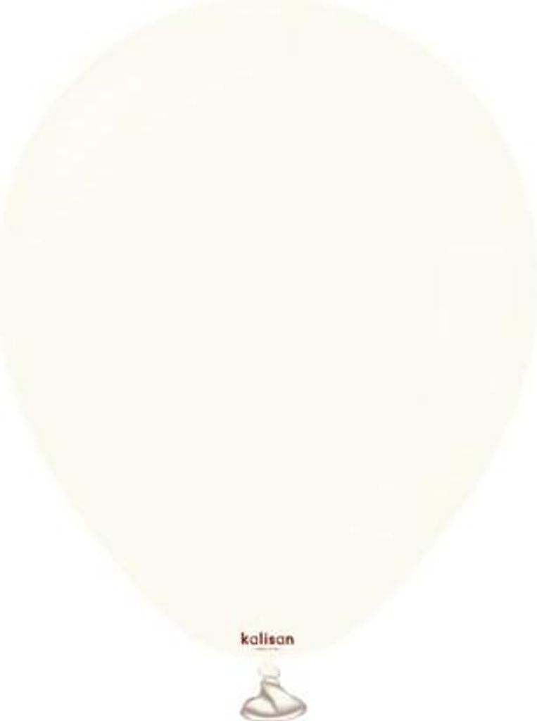 Retro WhiteKalisan latexové balóniky, biele, 30 cm, 100 Obrázok produktu 