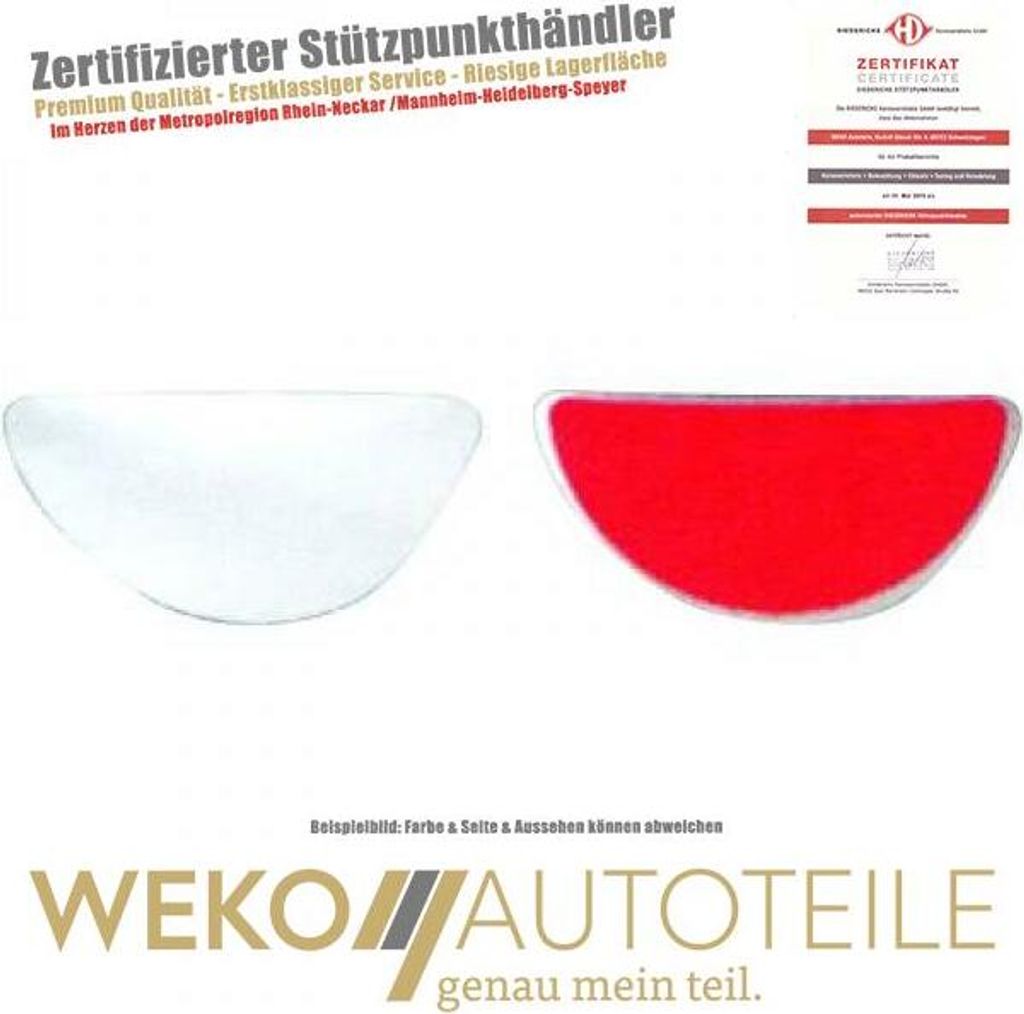 Spiegelglas Außenspiegel links DIEDERICHS 1454129 für FORD