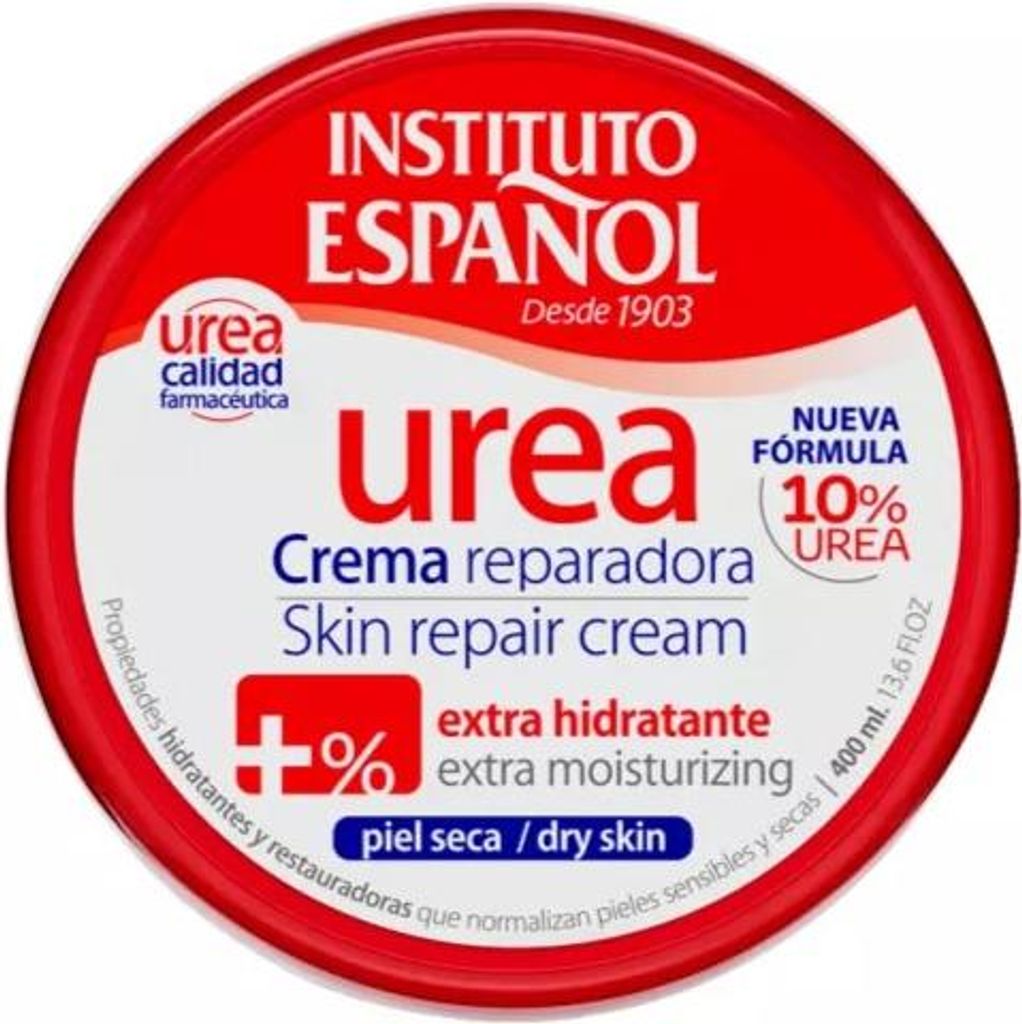 Instituto Español Urea Repair, Creme, Unisex, Feuchtigkeitsspendend, Reparatur, trockene Haut, Raue Haut, 400 ml, Behälter