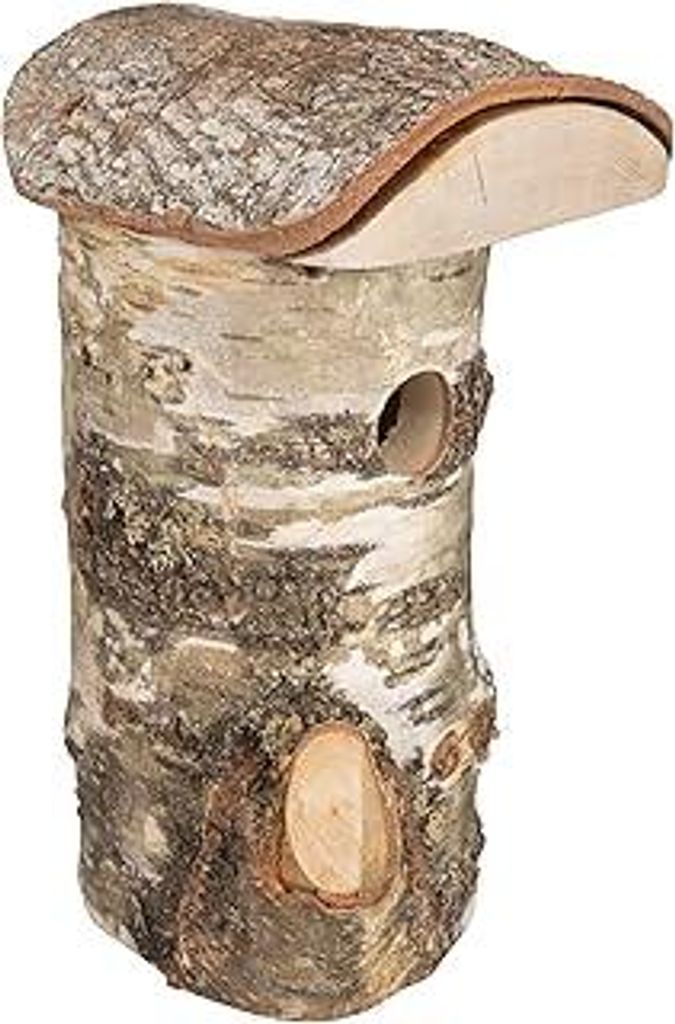 Windhager Nistkasten Wildkogel für Vögel | Einflugloch Ø 28 mm, Abnehmbares Dach, Birkenholz | Vogelhaus, Vogelnistkasten zum Aufhängen | witte...