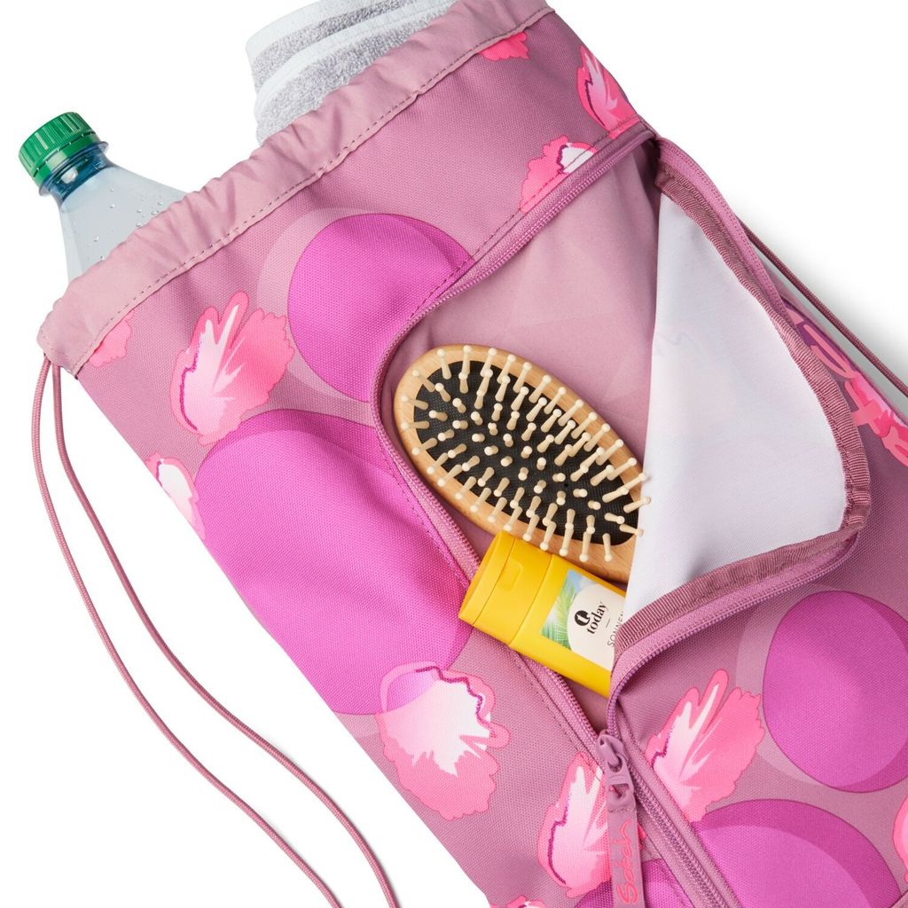 satch Sportbeutel Gymbag Walking Clouds rosa mehrfarbig Produktbild 5