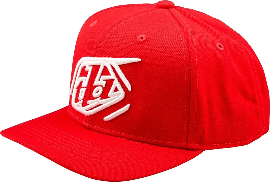 Casquette Snapback incurvée Troy Lee Designs Team Rouge Taille Unique