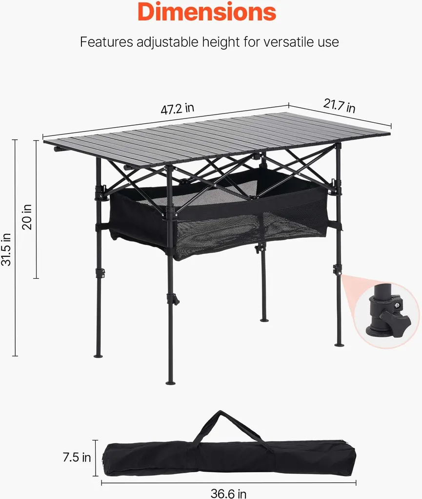 Table pliable compacte 120 cm : finis les problèmes d'encombrement
