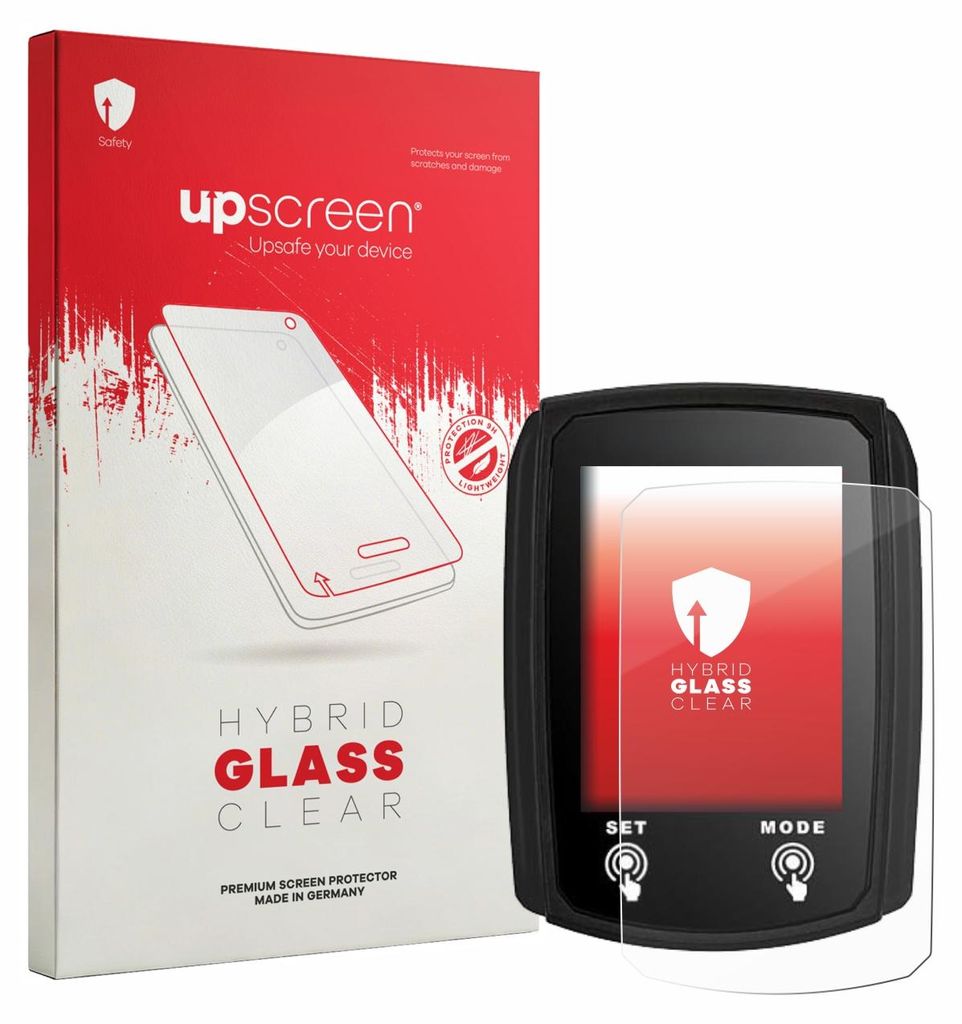 upscreen Schutzglas für JZK Bike Computer Schutzfolie Panzer Folie Glas Display Schutz klar