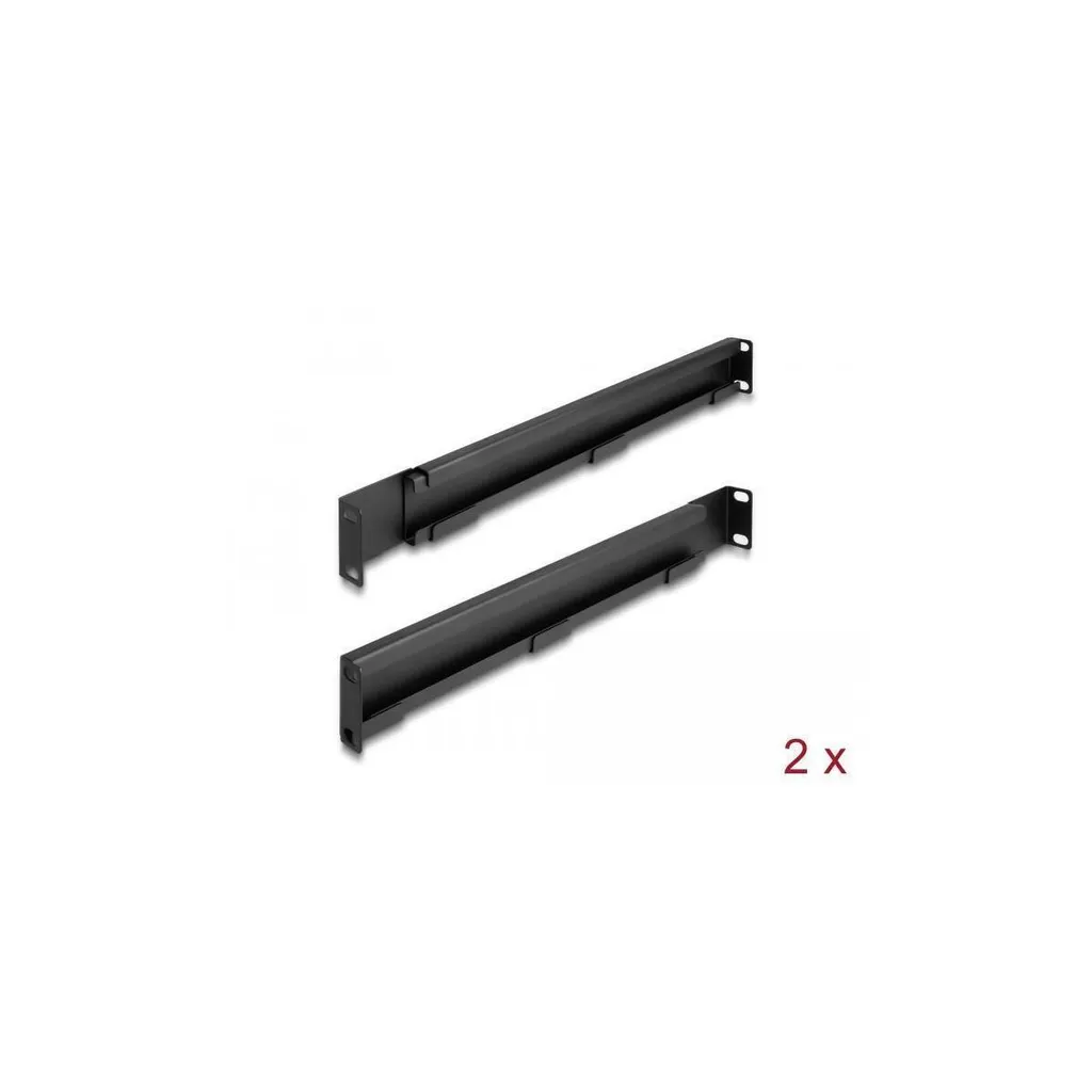 Support de Rail DIN 19 Pouces DELOCK Ajustable pour Baie Réseau