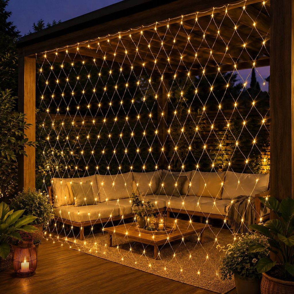 4x6 meter, 660 LED's, lichtketting/lichtnet, 8 lichtmodi, Productafbeelding 