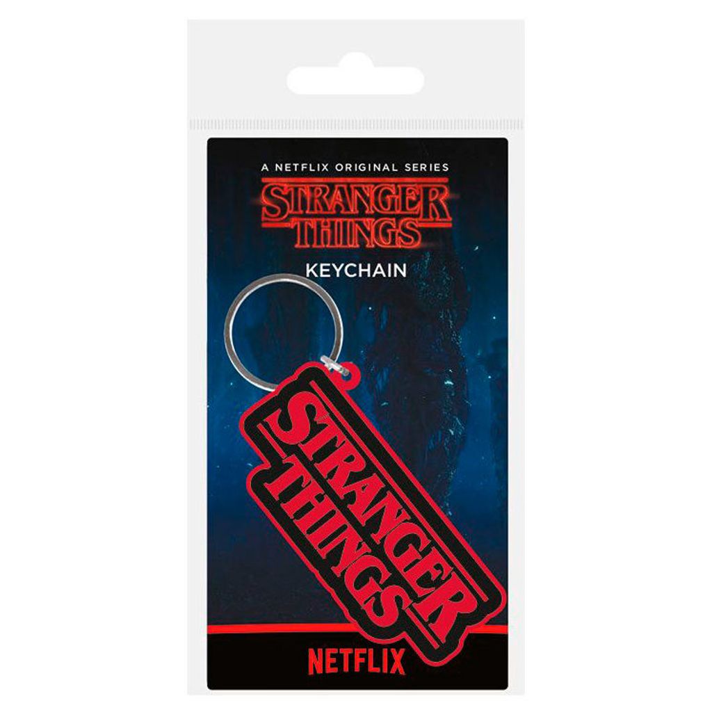 Stranger Things Gummi-Schlüsselanhänger Logo 6 cm Produktbild 