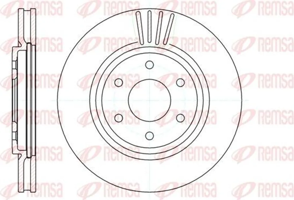 Pièce de freinage Nissan Pathfinder et NP300 - Disque de frein 61037.10