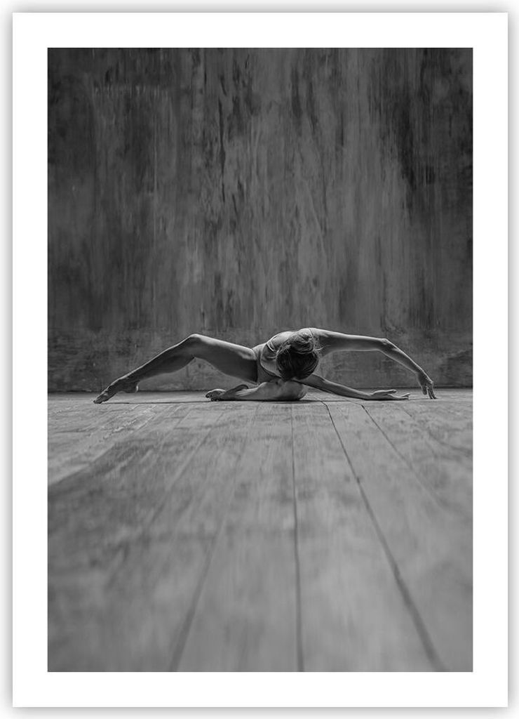 Poster - Poster ohne Rahmen - Tanz Schwarzweiß Frau - 50x70 cm - Wand Bild - Wanddeko - Wandbilder - Kunstposter - Wandposter - Bilder - Kunstdruc...