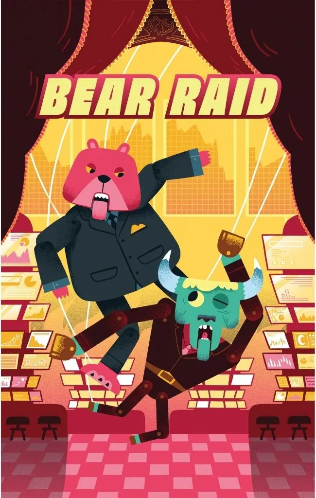 Bear Raid Jeu de Cartes Tactique : Vente à Découvert et Spéculation