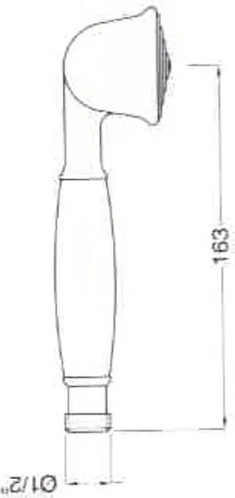 Soffione AQVARETRO I in Ottone Cromato | Ricambio Doccia Professionale G1/2