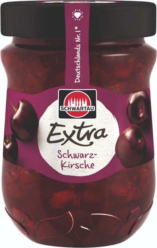 Schwartau Extra Schwarzkirsche Frühstück Fruchtaufstrich vegan 340g