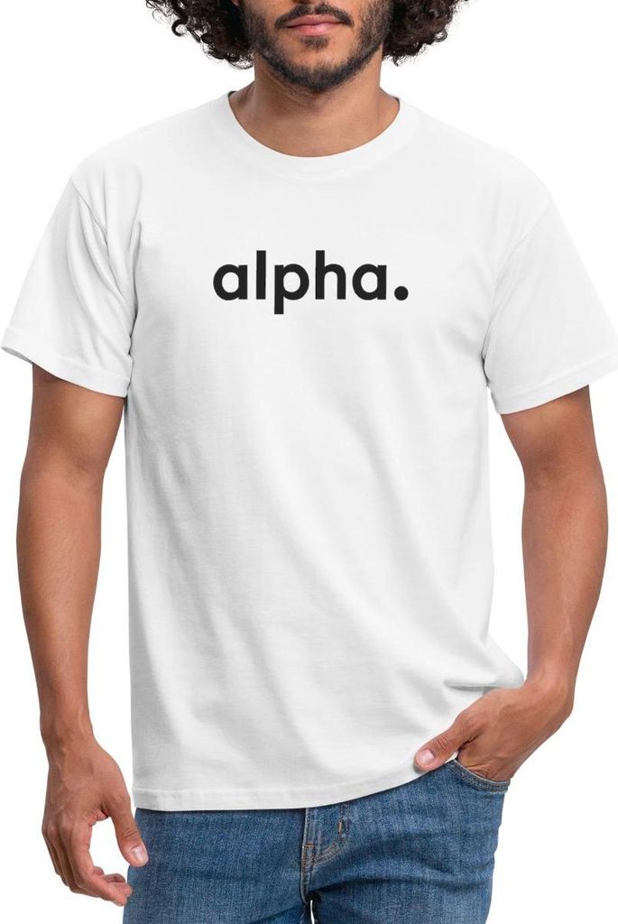 Spreadshirt Stromberg Firmenschriftzug von Alpha Männer T-Shirt, 4XL, Weiß