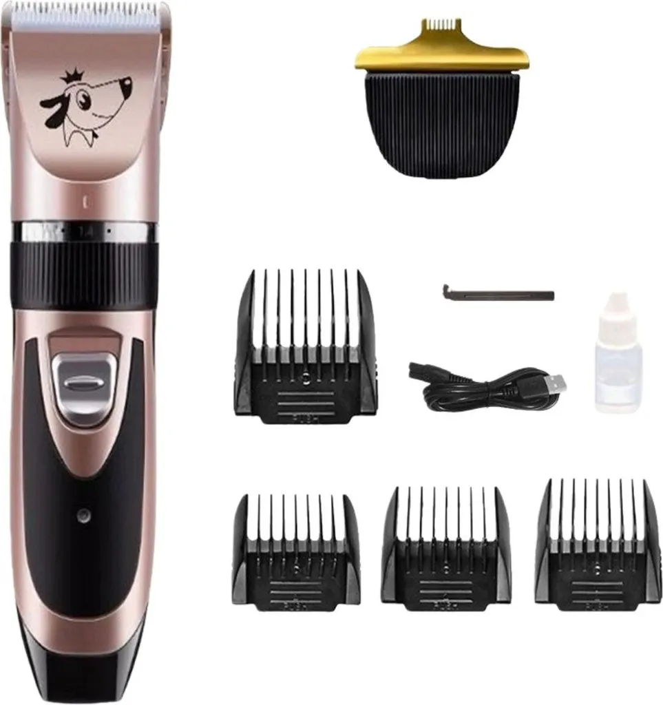 INF Pet Trimmer Professionale Oro Rosa - Testina Precisione Zampe e Viso