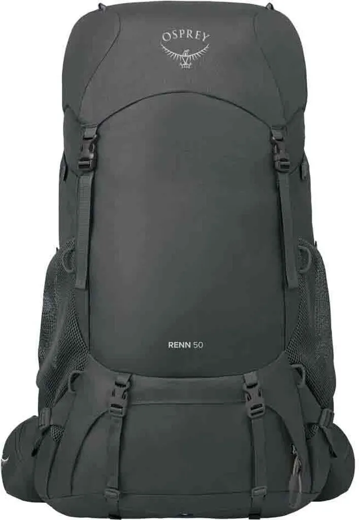 Sac à dos Osprey Renn 50 gris pour voyage, trek et chemin de Compostelle
