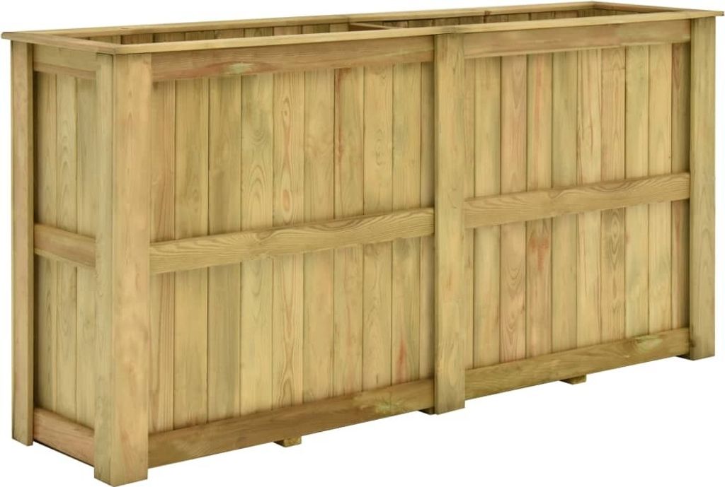 Hochbeet 196 x 50 x 100 cm Kiefernholz Imprägniert