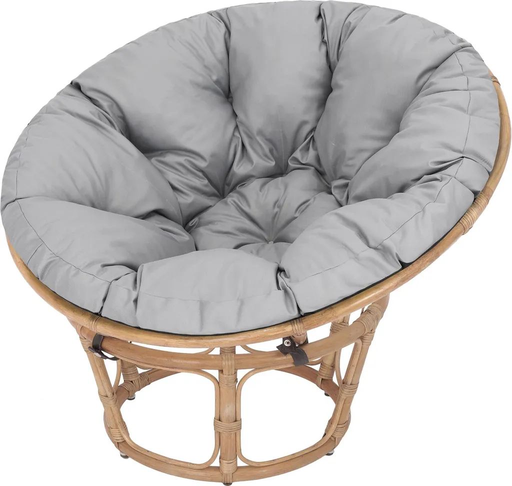 Cuscino per Poltrona Papasan 114 cm - Grigio Comfort 8cm HobbyGarden