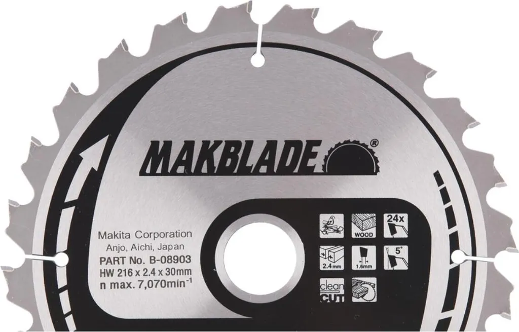 Lame de Scie Circulaire Makita 216 mm pour Coupes Rapides et Nettes