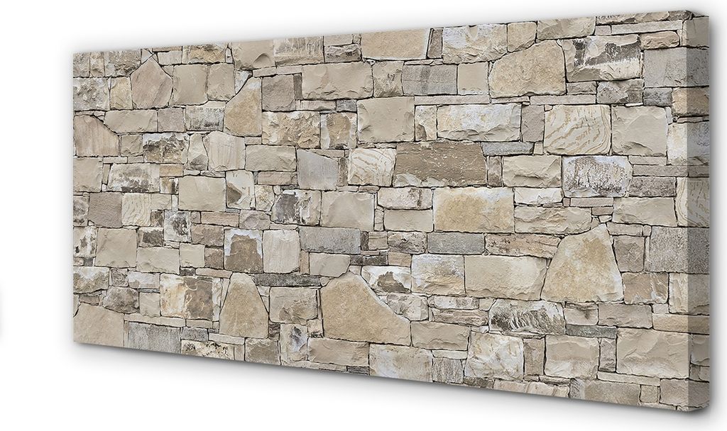 Leinwandbild 120x60 Wandkunst Steinmauer Wand