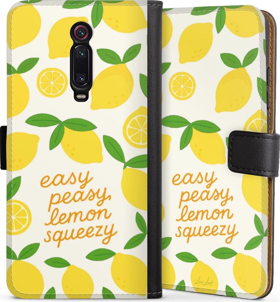 DeinDesign Klapphülle für Xiaomi Mi 9T Handytasche Lederhülle Tasche Statement Zitrone Spruch